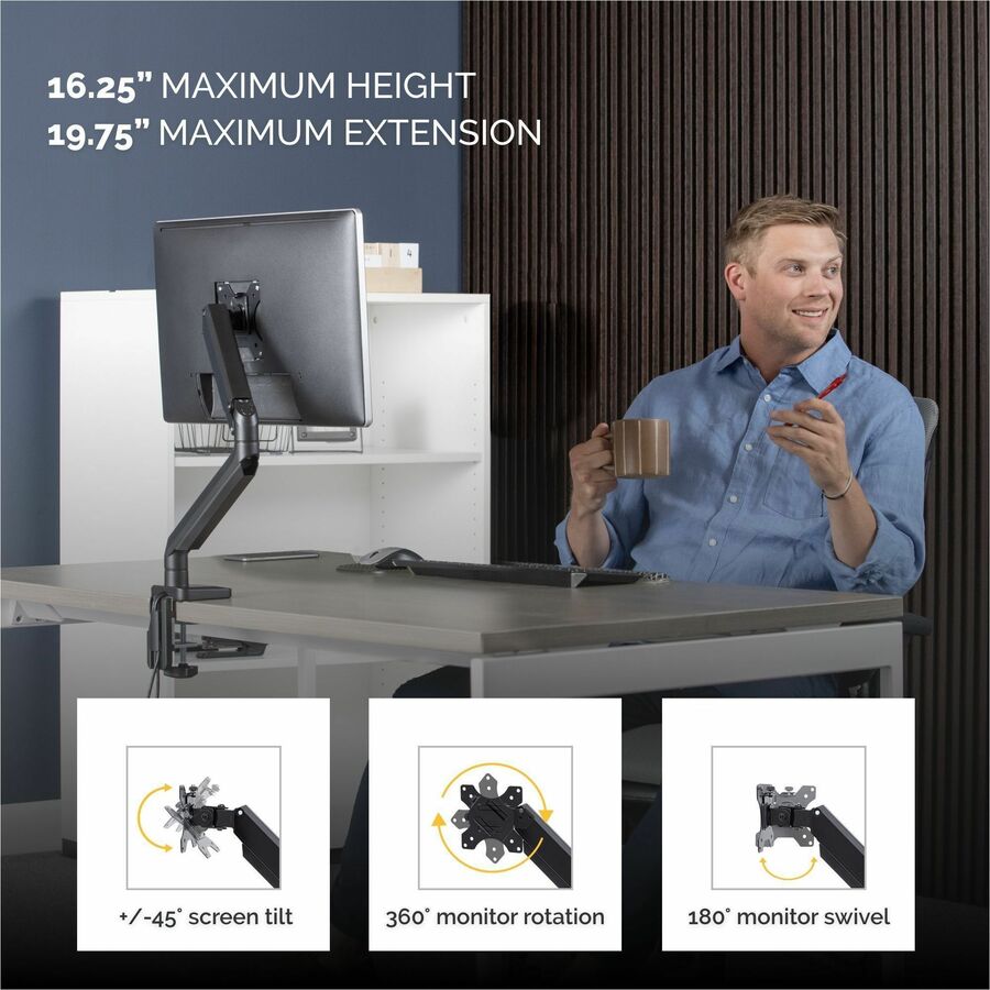 Fellowes Platinum Series Single Monitor Arm - 8043301