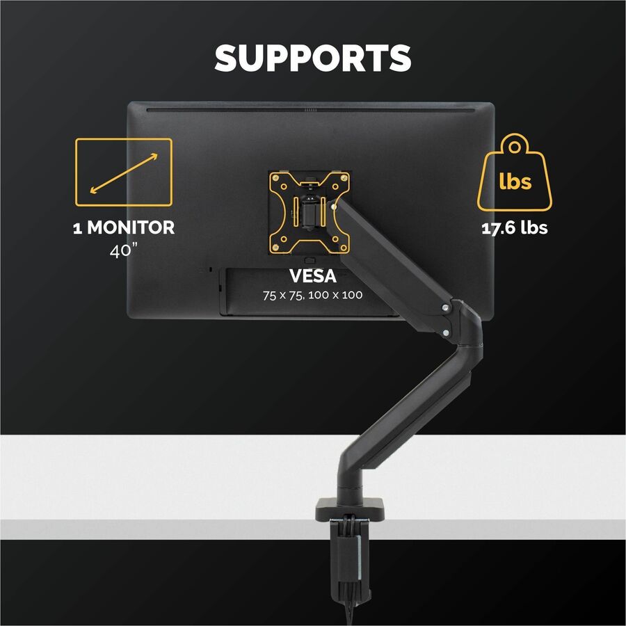 Fellowes Platinum Series Single Monitor Arm - 8043301