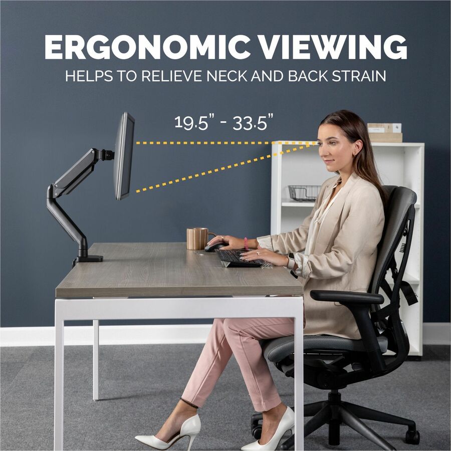 Fellowes Platinum Series Single Monitor Arm - 8043301