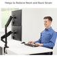 Fellowes Platinum Series Dual Stacking Monitor Arm - 8043401