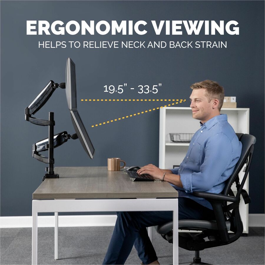 Fellowes Platinum Series Dual Stacking Monitor Arm - 8043401