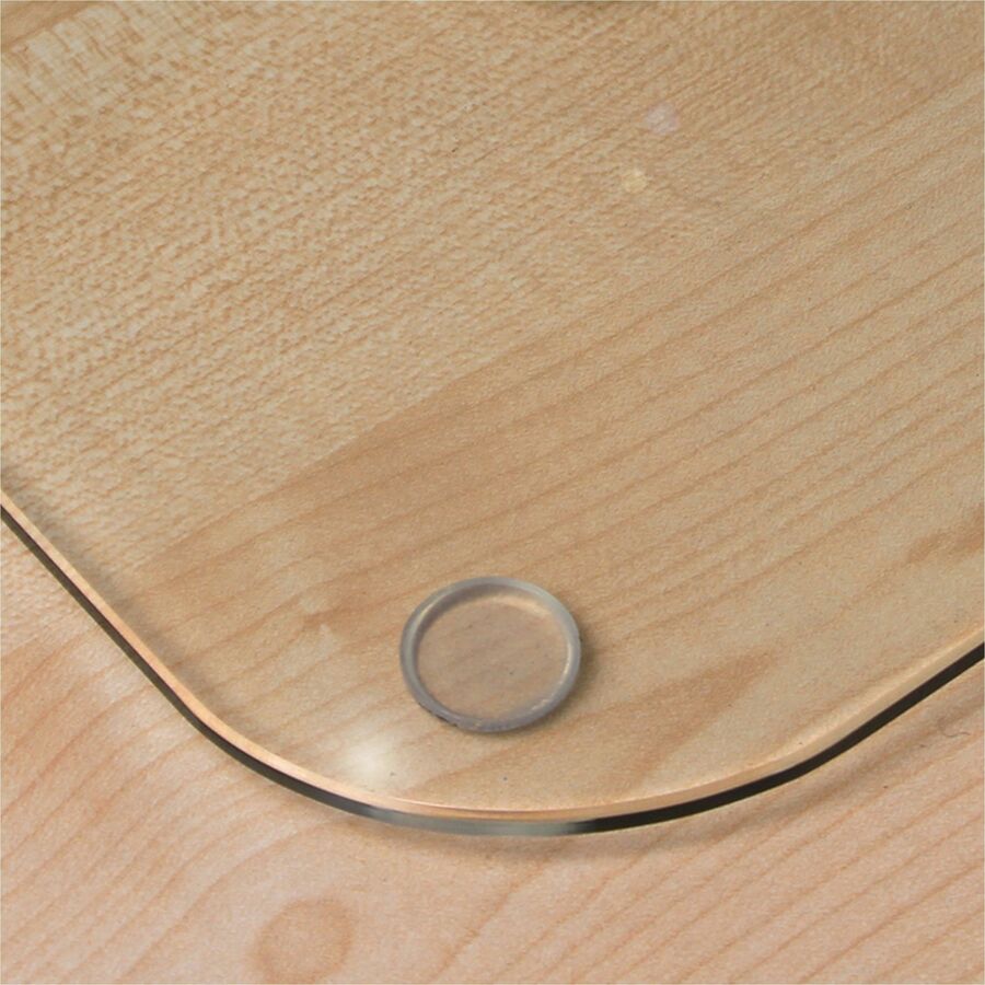 Floortex Desktex&reg; Glaciermat Glass Desk Pad - 19" x 24" - FCDE1924G