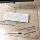 Floortex Desktex&reg; Glaciermat Glass Desk Pad - 19" x 24" - FCDE1924G