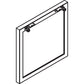 Lorell Relevance Series Desk-height Side Leg Frame - 16204