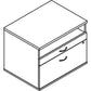 Lorell Relevance Series 2-Drawer File Cabinet Credenza w/Open Shelf - 16213