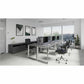 Lorell Relevance Series 2-Drawer File Cabinet Credenza w/Open Shelf - 16213