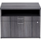 Lorell Relevance Series 2-Drawer File Cabinet Credenza w/Open Shelf - 16213