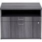 Lorell Relevance Series 2-Drawer File Cabinet Credenza w/Open Shelf - 16213