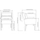 Lorell Full-sided Upholstered Arms Guest Chair - 20027