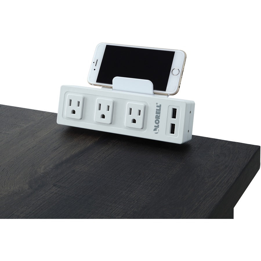 Lorell Under Desk AC Power Center with USB Charger - 33996