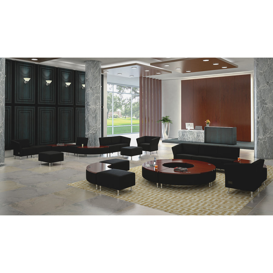 Lorell Fuze Modular Series Square Lounge Chair - 86916
