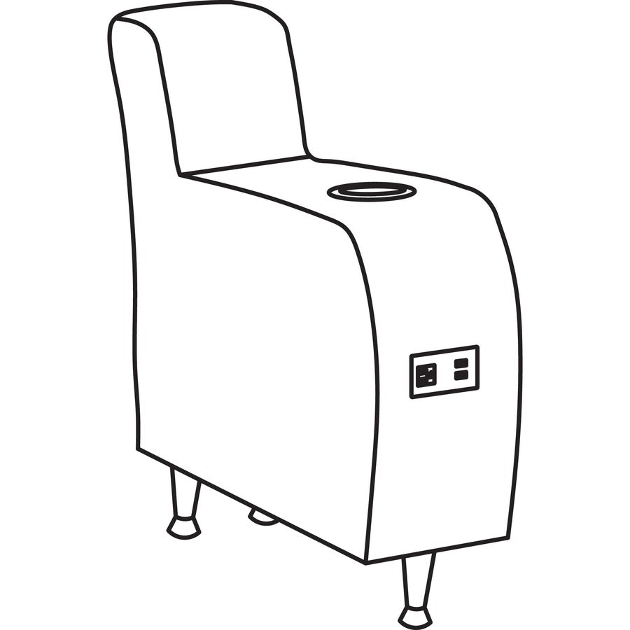 Lorell Fuze Modular Series Lounge Adder Arm - 86923