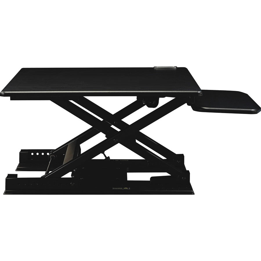 Lorell Electric Desk Riser with Keyboard Tray - 99552