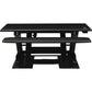Lorell Electric Desk Riser with Keyboard Tray - 99552