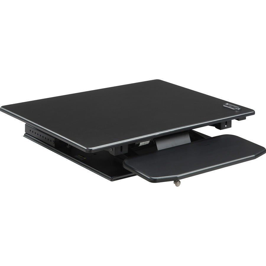 Lorell Electric Desk Riser with Keyboard Tray - 99552