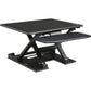 Lorell Electric Desk Riser with Keyboard Tray - 99552