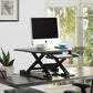 Lorell Electric Desk Riser with Keyboard Tray - 99552