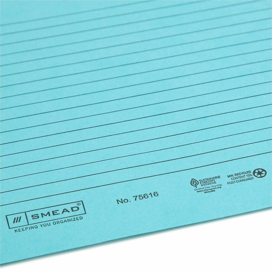 Smead Straight Tab Cut Letter Recycled File Jacket - 75616