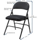 Lorell Padded Folding Chairs - 62532
