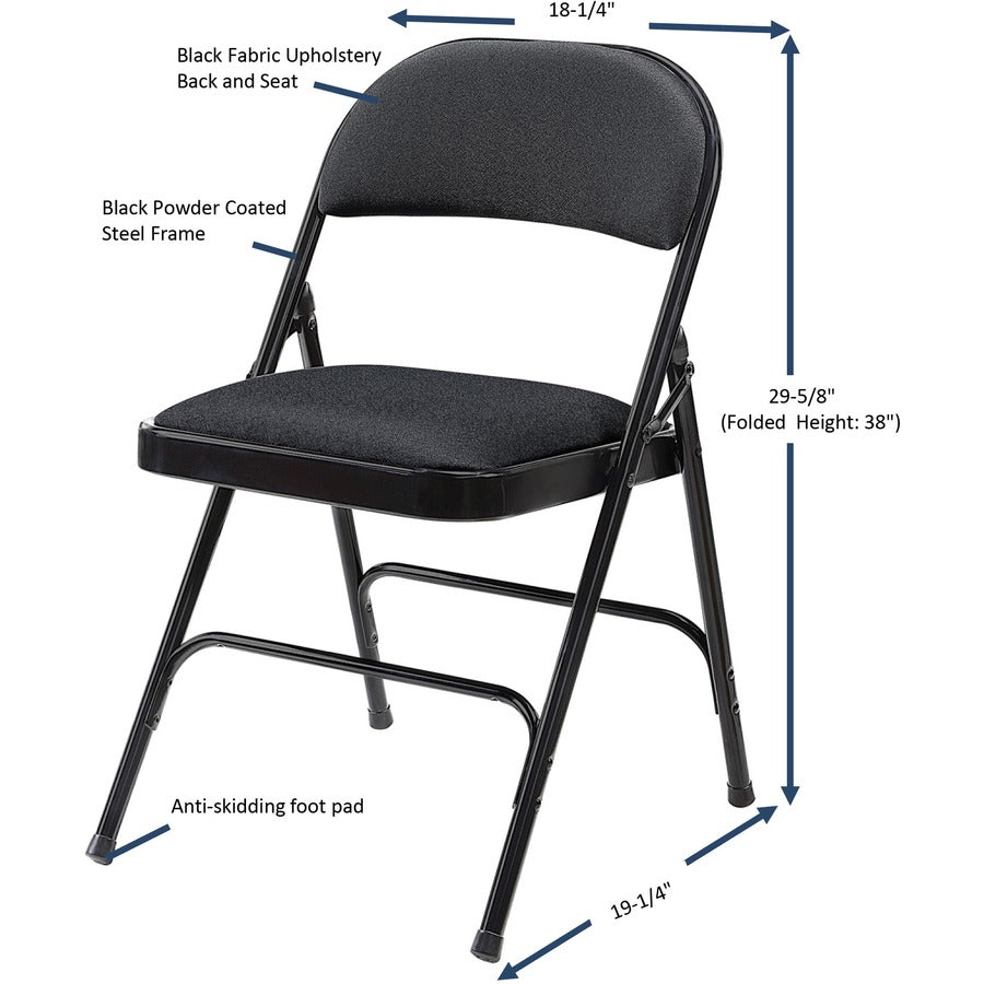 Lorell Padded Folding Chairs - 62532