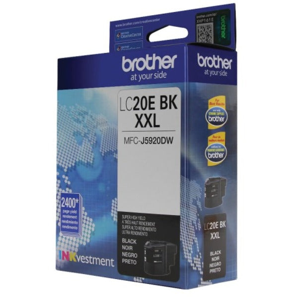 Brother Original Extra High Yield Inkjet Ink Cartridge - Single Pack - Black - 1 Each - LC20EBKS