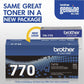 Brother TN-770 Original Laser Toner Cartridge - Black - 1 Each - TN-770