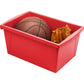 Storex 5.5 Gallon Storage Bins,Red - 61483U06C
