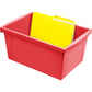 Storex 5.5 Gallon Storage Bins,Red - 61483U06C