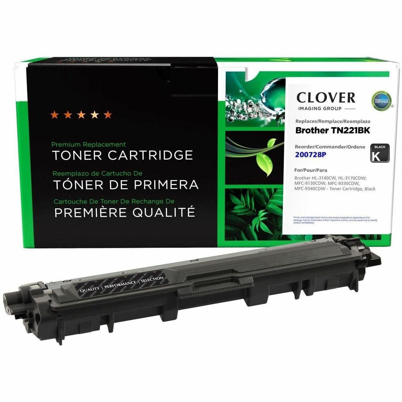 CIG Premium Remanufactured Laser Toner Cartridge TN221 (TN221BK) - Black Each