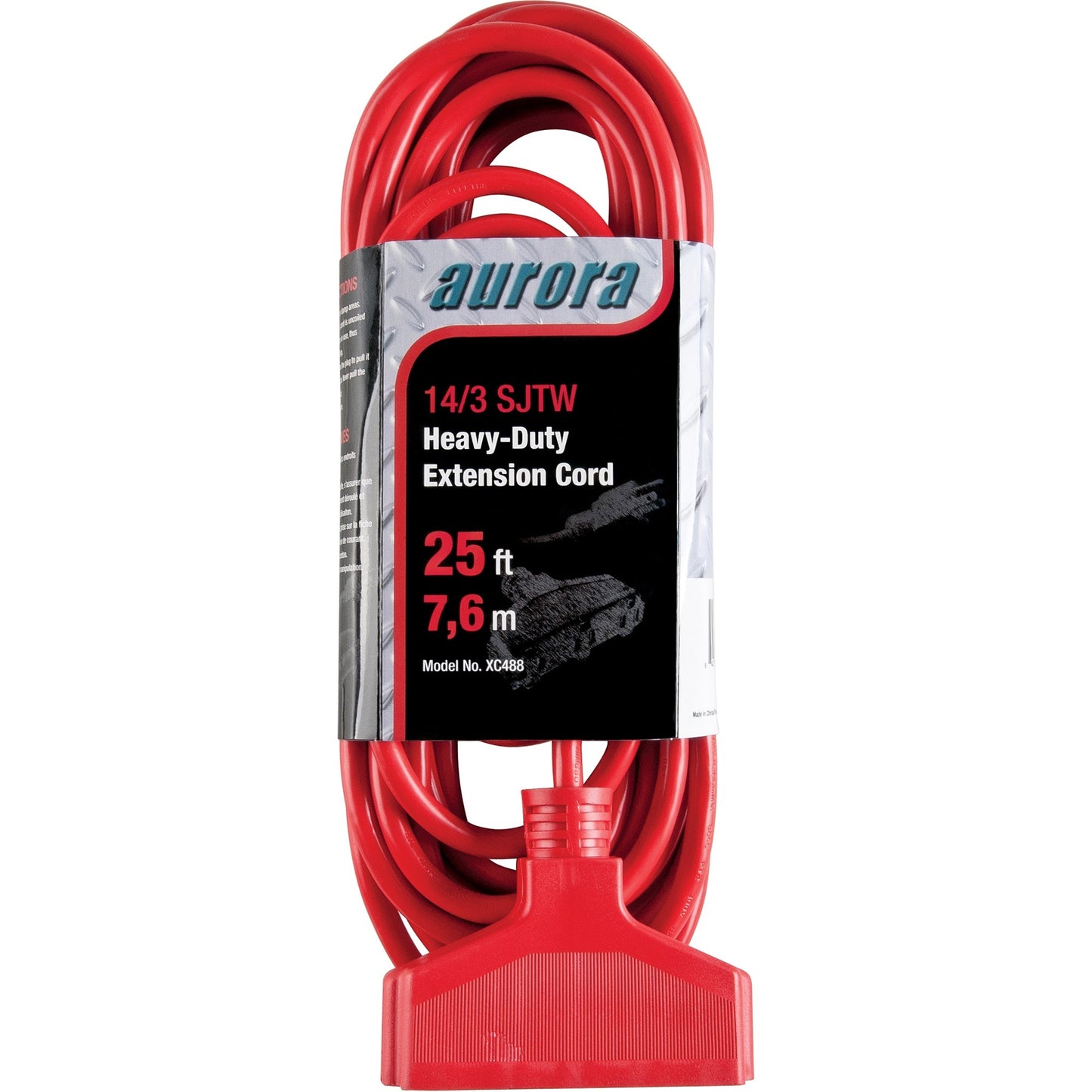 Aurora Tools Outdoor Vinyl Triple Tap Extension Cord Heavy-Duty