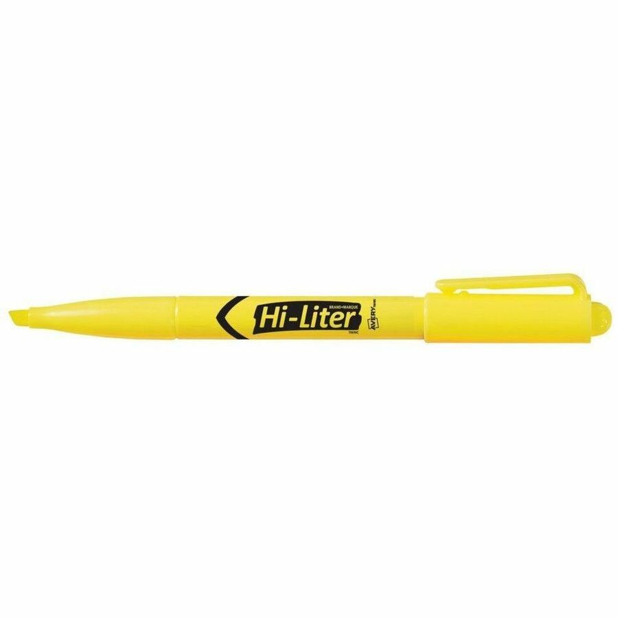 Avery Pen Style HI-LITER Chisel Tip, Assorted Colours, Pack of 3 - 24091