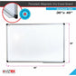 Viztex&reg; Porcelain Magnetic Dry Erase Board with an Aluminium Frame - 48" x 36" - FCVPM4836A