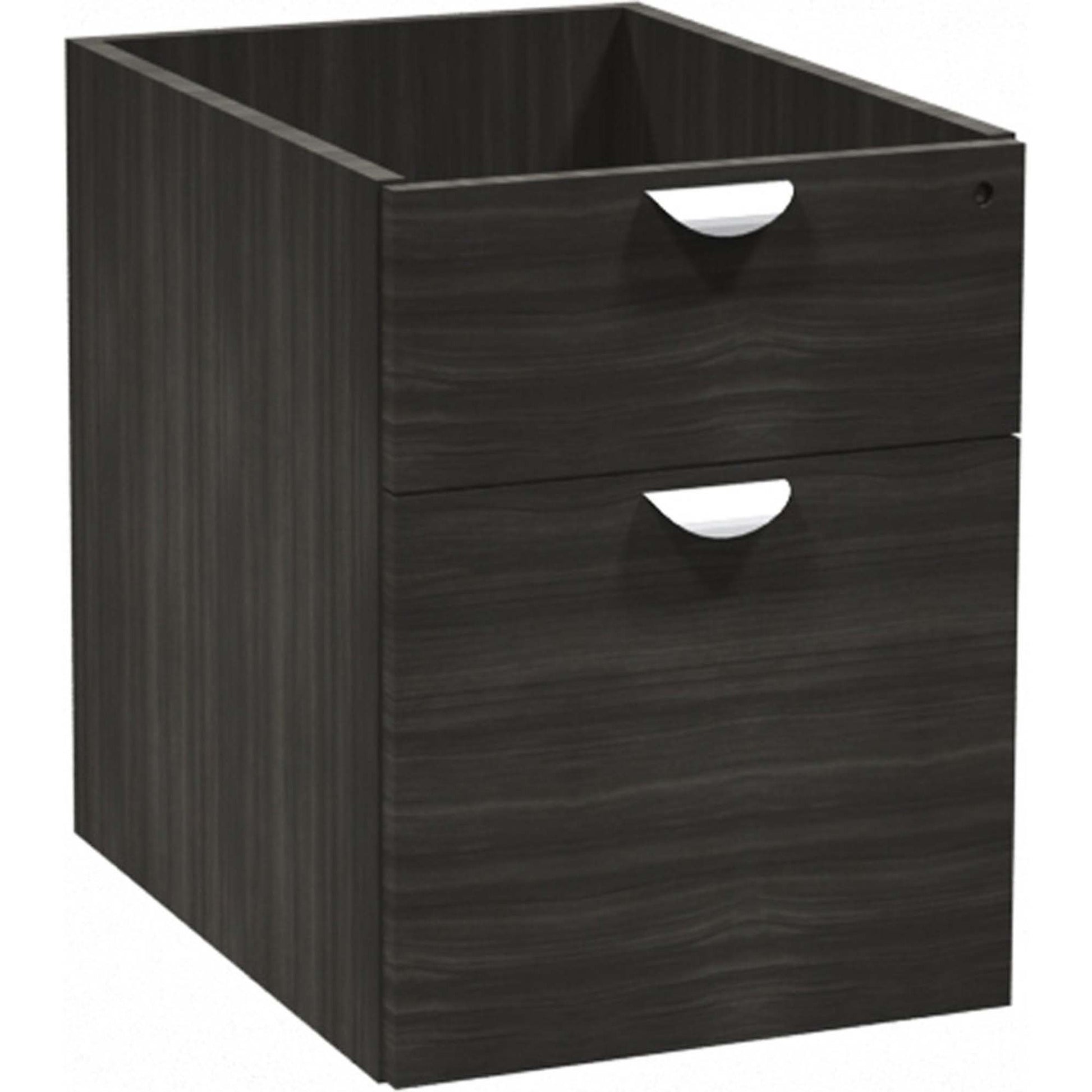 Heartwood Innovations Grey Dusk Laminate Desking Pedestal - 2-Drawer