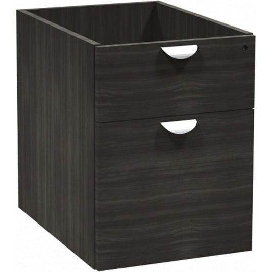 Heartwood Innovations Grey Dusk Laminate Desking Pedestal - 2-Drawer