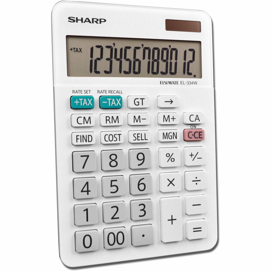 Sharp 12-Digit Desktop Calculator - EL334WB