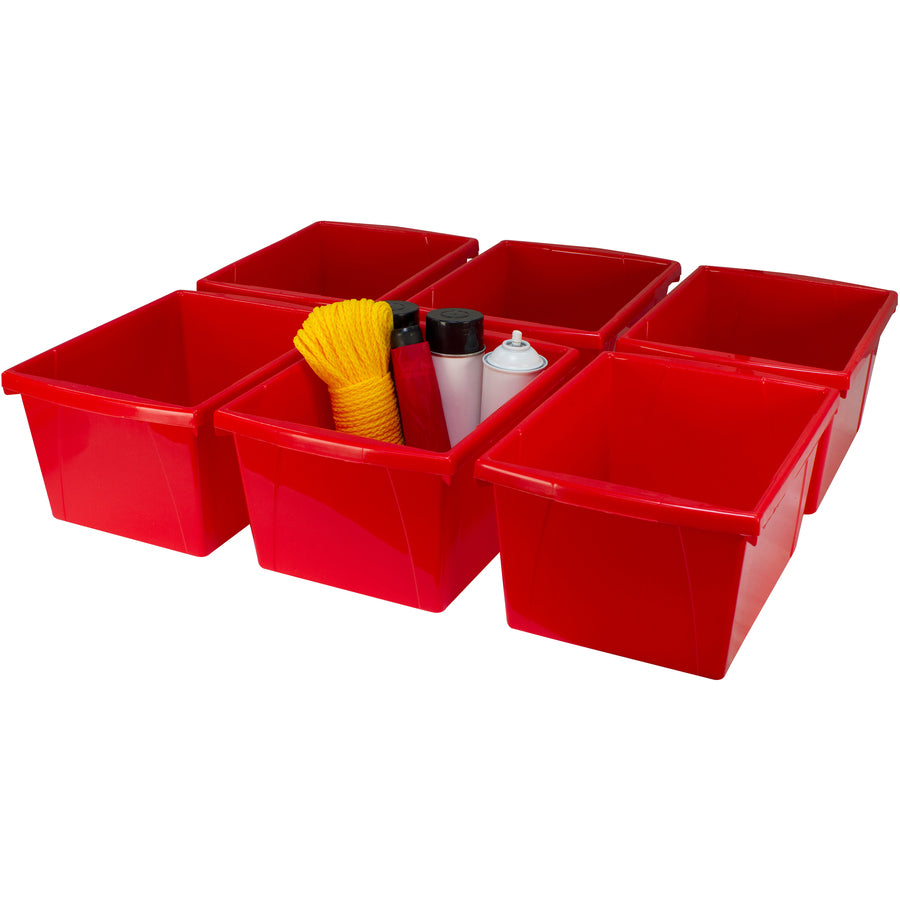 Storex Teal 4 Gallon Storage Bin - 61452U06C
