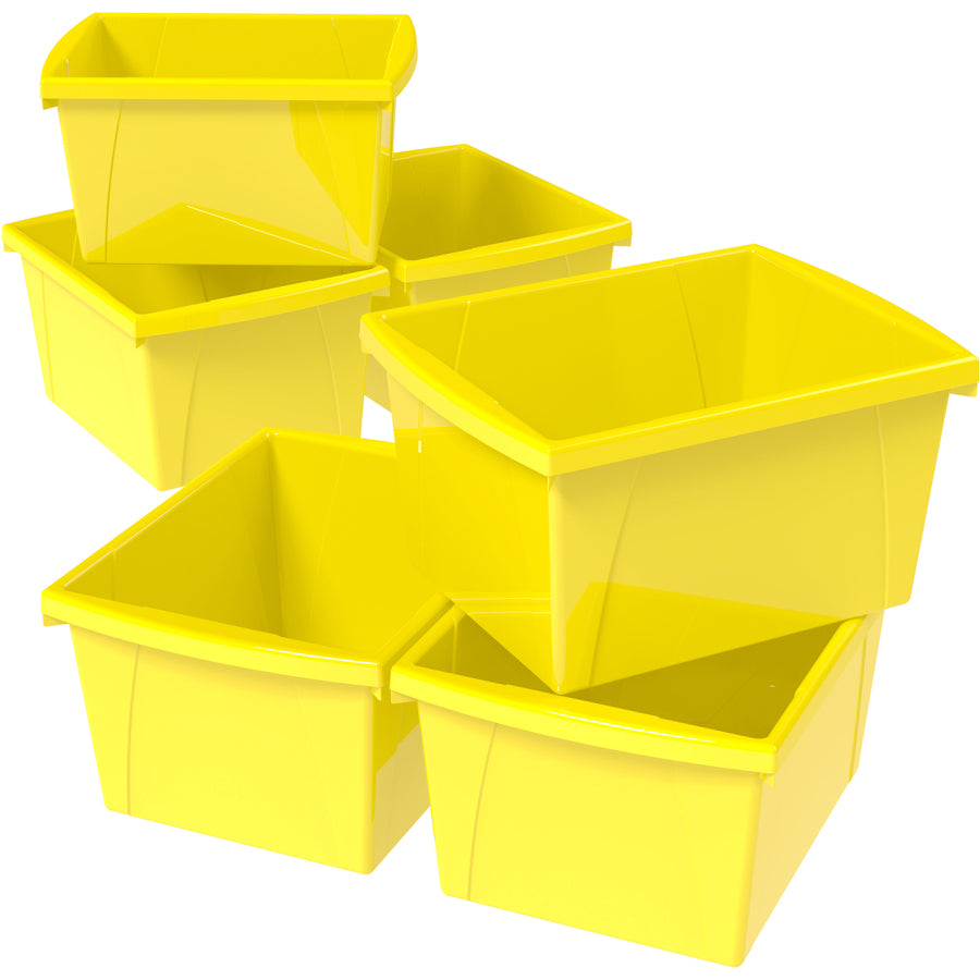 Storex Teal 4 Gallon Storage Bin - 61453U06C