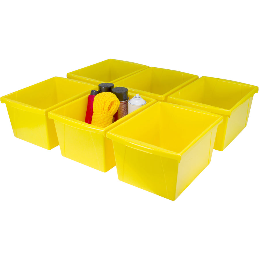 Storex Teal 4 Gallon Storage Bin - 61453U06C