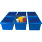 Storex 5.5 Gallon Storage Bins, Blue - 61482U06C