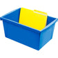 Storex 5.5 Gallon Storage Bins, Blue - 61482U06C
