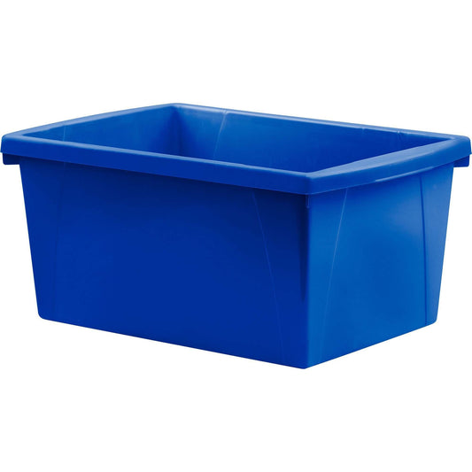 Storex 5.5 Gallon Storage Bins, Blue