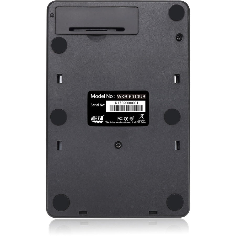 Adesso Wireless Spill Resistant Numeric Keypad - WKB-6010UB