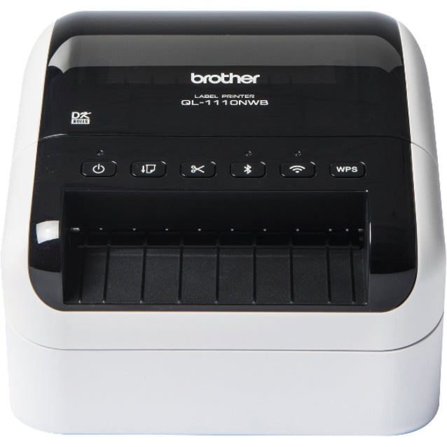 Brother QL-1110NWB Desktop Direct Thermal Printer - Monochrome - Label Print - USB - Bluetooth - Wireless LAN - QL-1110NWB