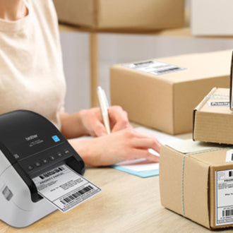 Brother QL-1110NWB Desktop Direct Thermal Printer - Monochrome - Label Print - USB - Bluetooth - Wireless LAN - QL-1110NWB