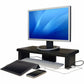 DAC&reg; Stax MP-212 Height-Adjustable Ultra-Wide Monitor/Laptop Stand with 2-USB Ports, Black - 02240