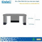 DAC&reg; Stax MP-216 Ergonomic Height-Adjustable Monitor/Laptop Riser Blocks Kit, Black - 02250
