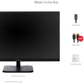 ViewSonic Value VA2456-mhd 24" Class Full HD LED Monitor - 16:9 - Black - VA2456-MHD