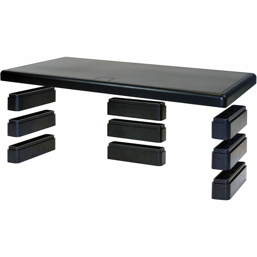 DAC&reg; Stax MP-211 Height-Adjustable Ultra-Wide Monitor/Laptop Stand, Black - 02238