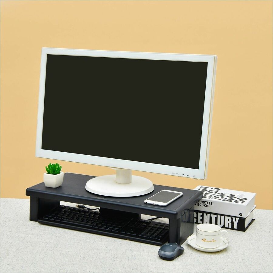DAC&reg; Stax MP-211 Height-Adjustable Ultra-Wide Monitor/Laptop Stand, Black - 02238
