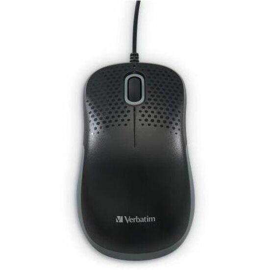 Verbatim Silent Corded Optical Mouse - Black - 99790